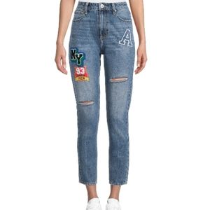 NOBO NO BOUNDARIES STRAIGHT LEG JEANS MEDIUM WASH